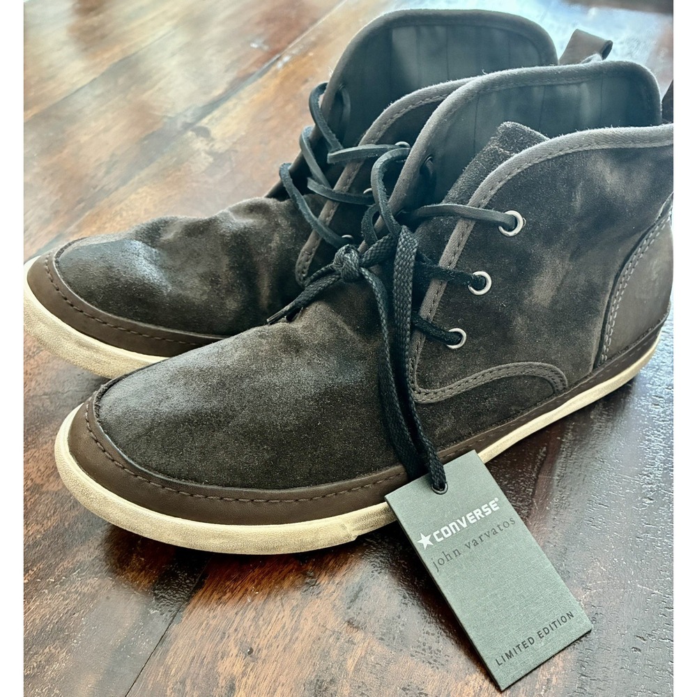 CONVERSE X John Varvatos~ Soft Suede Chukka HI Brown Men's Shoes~Size 10.5 NWOB